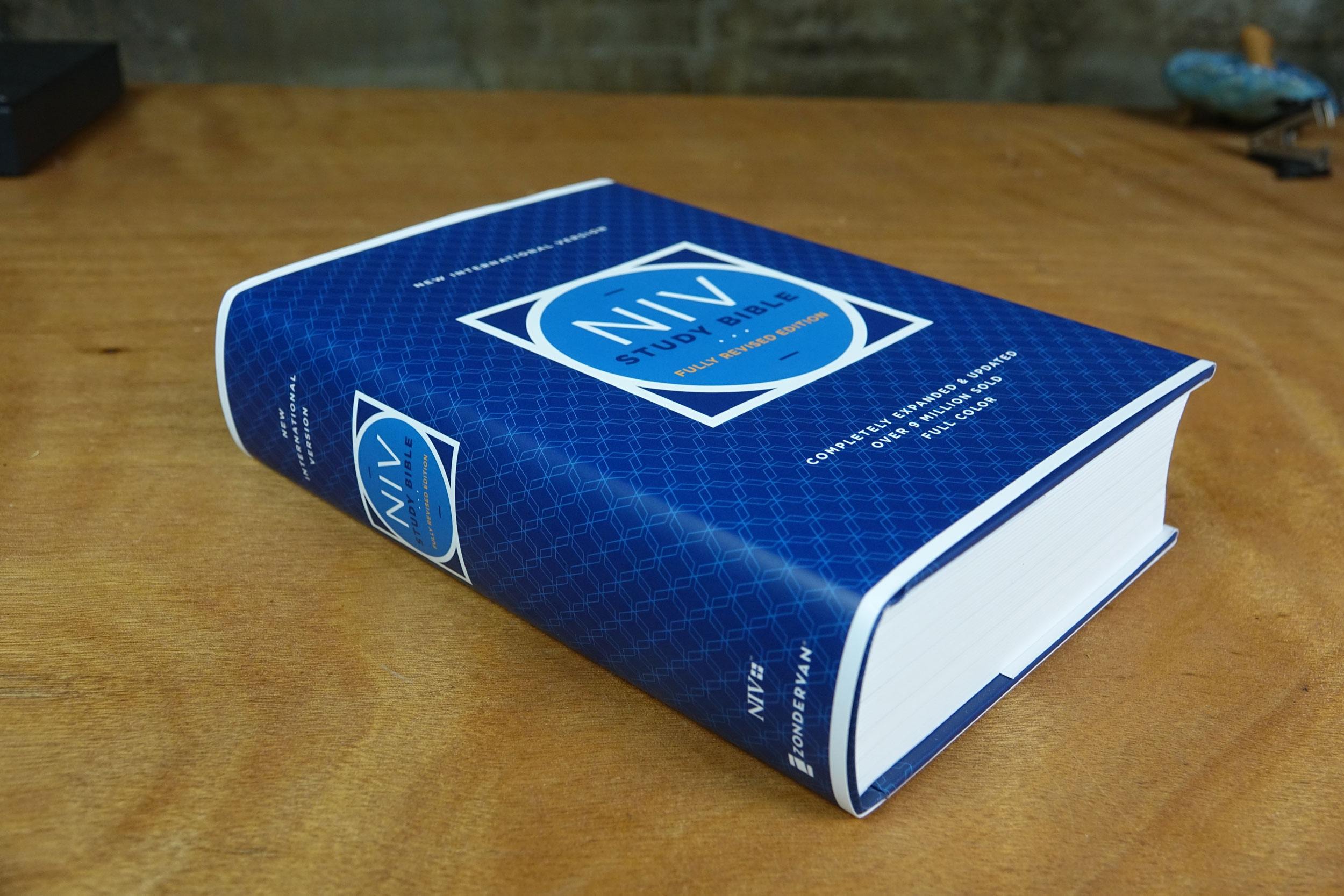 the NIV Study Bible, Fully Revised Edition is heavy